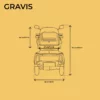 Veleco GRAVIS mobility scooter technical diagram back