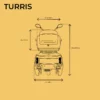 Veleco TURRIS scooter eléctrico de movilidad diagrama tecnico b