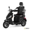 Veleco DRACO black mobility scooter with captain seat side