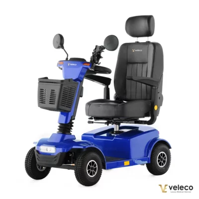 Veleco JUMPY BLUE 4 wheeled mobility scooter with speed regulation