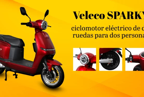 Veleco SPARKY – ciclomotor eléctrico de dos ruedas para dos personas
